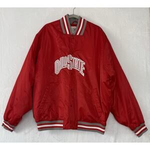 Vintage 00's Ohio State Buckeyes ESPN College Throwback Satin Jacket 2XL (OSU)